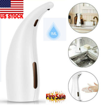 300ml Liquid Foam Dispenser Automatic Soap Dispenser Touchless Infrared Sensor Hand Washer Soap Dispenser Pump Bath Gel Bathroom